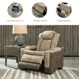 Signature Design by Ashley Next-Gen DuraPella Power Recliner with Adjustable Headrest, Sand Signature Design by Ashley