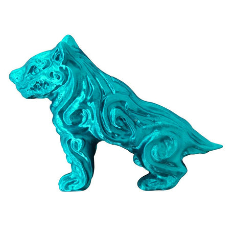 Silk PLA Shiny Cyan Blue PLA Filament 1.75 mm 3D Printer Filament 1KG 2.2LBS Spool Silky Shiny Metallic Cyan Metal Gold Silver Copper Turquoise Blue PLA 3D Printing Material CC3D Silk Enamel Blue PLA CC3D