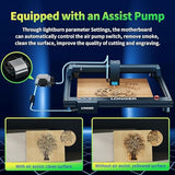 Longer B1 30W Laser Engraver, 36000mW Output Laser Cutter Machine with Auto Air Assist, Engraving Area 17.72"x17.32", DIY Laser Engraver for Wood and Metal，Engraving Speed of 36000 mm/min QFLONGER