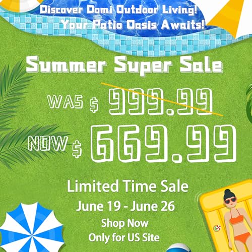 Domi Hardtop Gazebos 10x10FT, Aluminum Metal Gazebo with Galvanized Steel Double Roof Canopy, Curtain and Netting, Permanent Gazebo Pavilion for Patio, Backyard, Deck and Lawn, Grey domi outdoor living