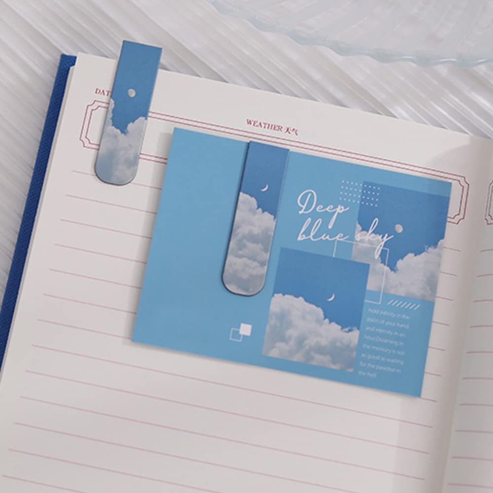 Magnetic Bookmarks Magnet Page Markers, Magnetic Page Clip for Students Teachers, Fun Book Marks for Reading(12 Pieces) Lannso