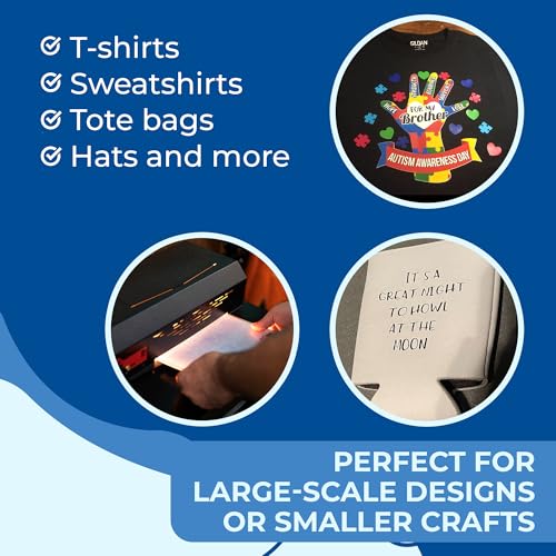 Frisco Craft Heat Transfer Vinyl Transfer Tape - Clear Iron-On Tape for Printable, Patterned HTV & Adhesive for Large & Small Projects, Heat Press, Reusable up to 5 Times, High Tack (12" x 50 ft) Frisco Craft