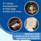 Frisco Craft Heat Transfer Vinyl Transfer Tape - Clear Iron-On Tape for Printable, Patterned HTV & Adhesive for Large & Small Projects, Heat Press, Reusable up to 5 Times, High Tack (12" x 50 ft) Frisco Craft