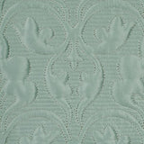 Cambridge Classic Luxury Bedding | Cool Aqua Mist Solid Color Polyester Satin | Elaborate Damask Quilting | Fitted, Oversized 24 Inch Drop | 3 Piece Bed Set Includes Cal King Bedspread & 2 King Shams Touch of Class