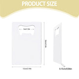 24 Pieces Sublimation Bottle Opener Blanks Credit Card Bottle Opener Metal Stainless Steel Wallet Beer Opener for Kitchen or Restaurant Personalized Sublimation Blank Products, White 2.09 x 3.35 Inch YOUKE OLA