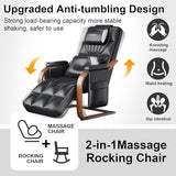 LEERCON Massage Chair Full Body, L-Track 4D Zero Gravity Shiatsu Heating Massage Recliner Chair,PU Leather,Adjustable Footrest for Study, Office, Living Room, Assembly Required LEERCON