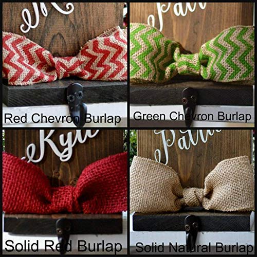 Personalized Christmas Stocking Holder for Mantle or Fireplace Rustic Stocking Holder Generic