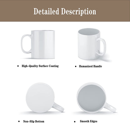 TANGLONG Sublimation Mugs,Sublimation Mugs Blank,Sublimation Mugs 15 oz,Sublimation Coffee Mugs,Bulk Mugs for Coffee,Latte,Hot Cocoa Set of 12