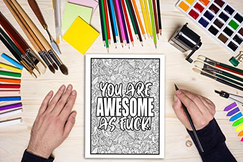 You're a Mother F*cking Badass: Motivational & Inspirational Swear Word Coloring Book for Adults WoodArtSupply
