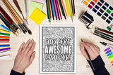 You're a Mother F*cking Badass: Motivational & Inspirational Swear Word Coloring Book for Adults WoodArtSupply