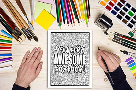 You're a Mother F*cking Badass: Motivational & Inspirational Swear Word Coloring Book for Adults WoodArtSupply