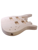 Fistrock DIY Electric Guitar and Bass Double Neck Kit 6 String and 4 String Guitar Kits Right Handed with Basswood Body Hard Maple Neck Chrome Hardware Build Your Own Bass and Guitar. Fistrock