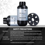 ABS Like 3D Printer Resin2.0, 405nm UV Curing 3D Printing Liquid Standard Photopolymer Resin for LCD DLP Resin 3D Printers Non-Brittle High Precision Enhanced Strength and Toughness PioCreat