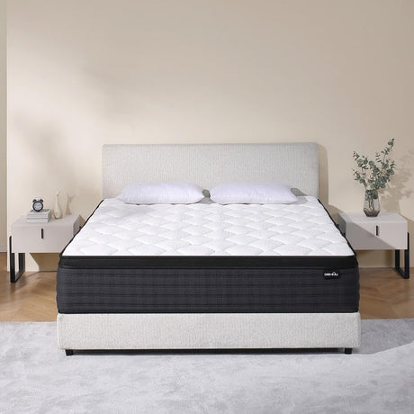 DEHIJU Queen Size Mattress, 12 Inch Hybrid Memory Foam Queen Mattress in a Box, Medium Firm, Pressure Relief, CertiPUR-US DEHIJU