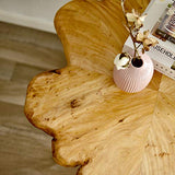 WELLAND Natural Edge Coffee Table, (Style D) WELLAND