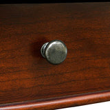 MODERION Solid Wood Console Table with Drawer, Semi-Circle Entryway Storage Shelf, Half-Moon Carvings Side Elegant Vintage Sofa for Living Room,Blank Wall Walnut SFZ1533WD-DR Brown 47.7*18*30.2 MODERION