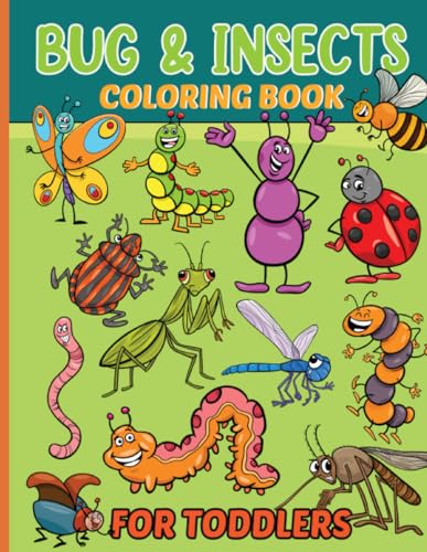 Bug & Insects coloring book for toddlers Majosta