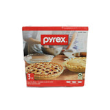 Pyrex - Glass Pie Plates - 3 Pack (9.5 inchex x 1.5 inches) Pyrex