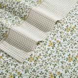 Laura Ashley - King Sheet Set, Breathable Percale Cotton Bedding with Deep Pockets, Chic Home Decor, Oeko-Tex Certified (Tierney Green, King) Laura Ashley