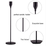 SUJUN Matte Black Candle Holders Set of 3 for Taper Candles, Decorative Candlestick Holder for Wedding, Dinning, Party, Fits 3/4 inch Thick Candle&Led Candles (Metal Candle Stand) SUJUN