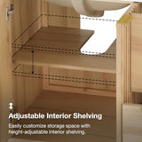 OVE Decors Indy 36 in. Undermount Single Sink Bathroom Vanity with White Engineered Marble Top, Rustic Ash OVE Decors