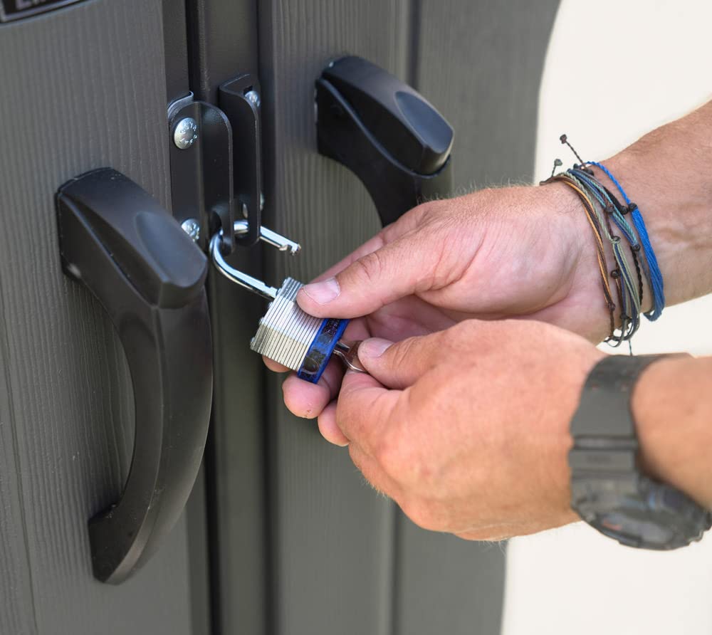 Lifetime 6446 Outdoor Storage Shed, 8 x 15 Foot, Desert Sand Lifetime