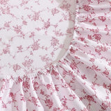 Betsey Johnson - Twin XL Size Sheet Set, Ultra-Soft Bedding with Smooth & Silky Feel, Deep Pockets, Bed Sheets with Matching Fitted Sheet & Pillowcases (Floral Toile Pink) Betsey Johnson