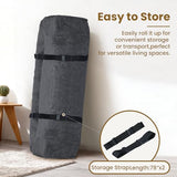NLDD 10" Futon Mattress Full Size, Ultra Thick Futons Sofa Couch Bed Sleeper Sofa Bed, Versatile Floor Futons Japanese Floor Mattress for Adults, Grey (Frame Not Included) NLDD