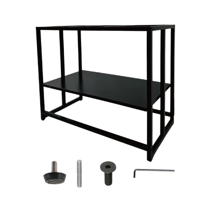 MEWSDEN Fish Tank Stand, 40 Gallon Heavy Duty Metal Aquarium Stands, Reptile Tank, Turtle Tank, Breeder Tank Stand, Fish Tank and Stand Combo Set (Black, 36.5"x18.5"x29.5")