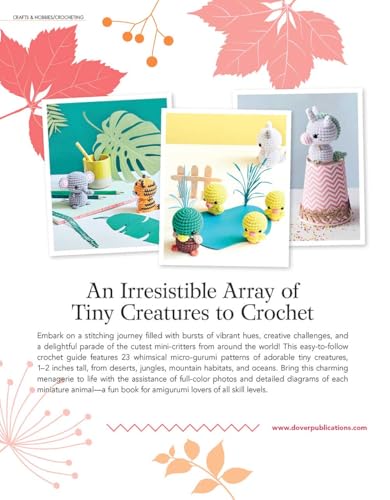 Adorable Mini Animals to Crochet (Dover Crafts: Crochet) WoodArtSupply