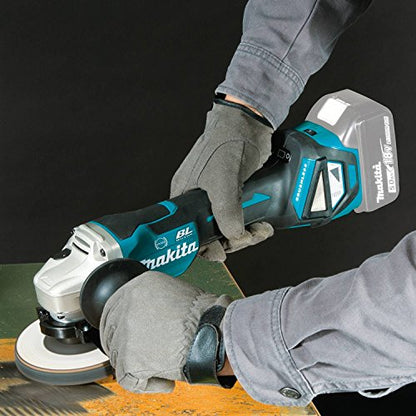 Makita XAG20Z 18V LXT BL 4-1/2”/ 5" Paddle Cutoff/Angle Grinder - WoodArtSupply