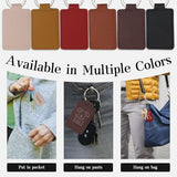 Tikjiua 30 Pcs Leather Key Fob Kit, Rectangular Leather Keychain Blanks with Keychain Rings, PU Laser Engraving Key Chain, Stamping Diy Crafts for Leather Working Tikjiua