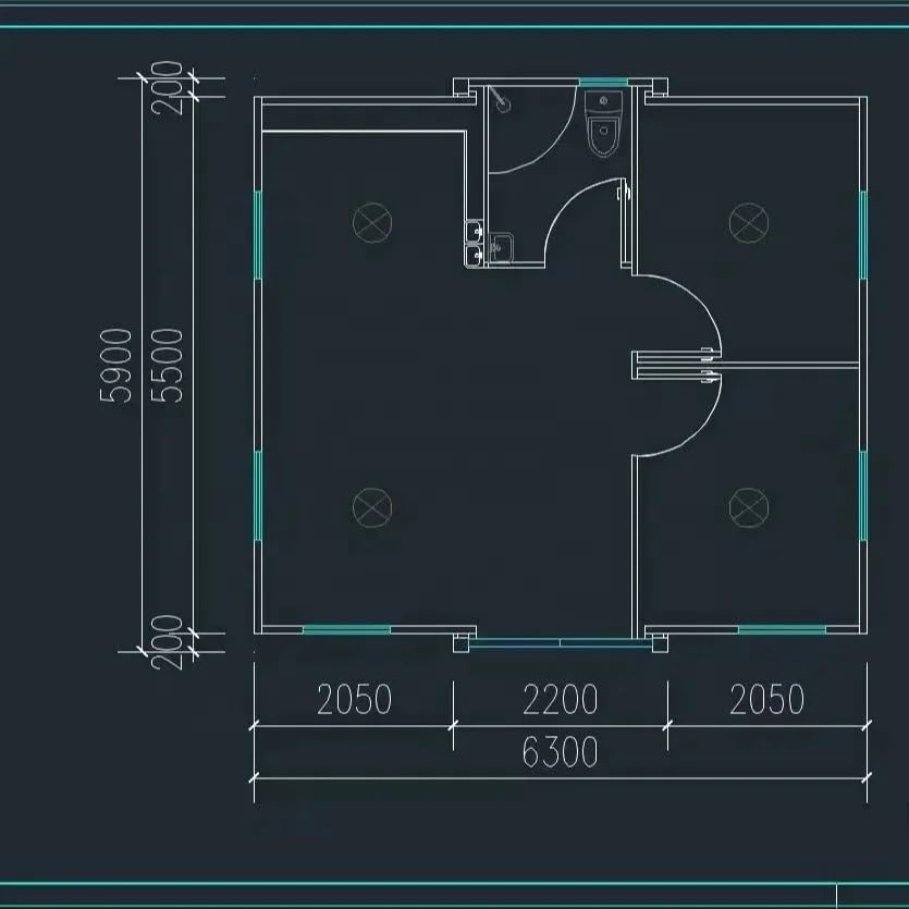 Prefabricated 15ft x 20ft Expandable Tiny House, 2 Bedrooms, 1 Bathroom, Kitchen, 10ft Living Room