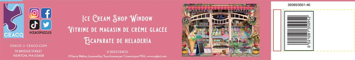 Ceaco - Ice Cream Shop Window - 2000 Piece Jigsaw Puzzle Ceaco