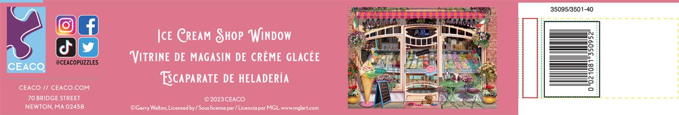 Ceaco - Ice Cream Shop Window - 2000 Piece Jigsaw Puzzle - WoodArtSupply