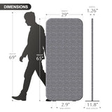 DECOLAB Free Standing Room Dividers, Fabric Room Separation Panels for Bedroom, Dressing Room, Home, Office, Restaurant, Scratch Resistance, 29"x65", Frost DECOLAB