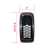 Astra Depot 7pcs Matte Black Mesh Honeycomb with Retro Gray Dark Ring Front Grille Grill Inserts Covers Compatible with 2014-2018 Jeep Cherokee Astra Depot