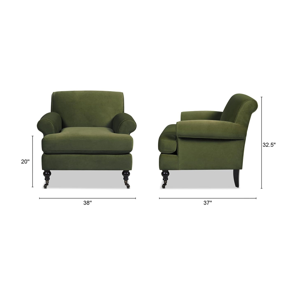 Jennifer Taylor Home 38" Alana Lawson French Country Large Comfortable Living Room Accent Arm Chair Jennifer Taylor Home