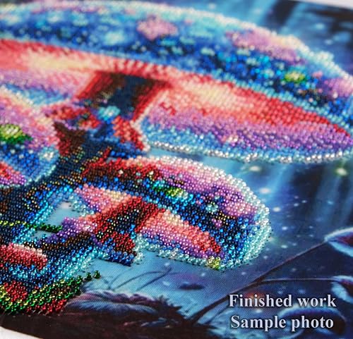 AllAboutEmbroideryUA Neon Mushrooms Bead Embroidery kit DA-3129 Beaded Cross Stitch