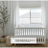 Delta Children Essex 4-in-1 Convertible Baby Crib, Bianca White with Natural Legs Delta Children