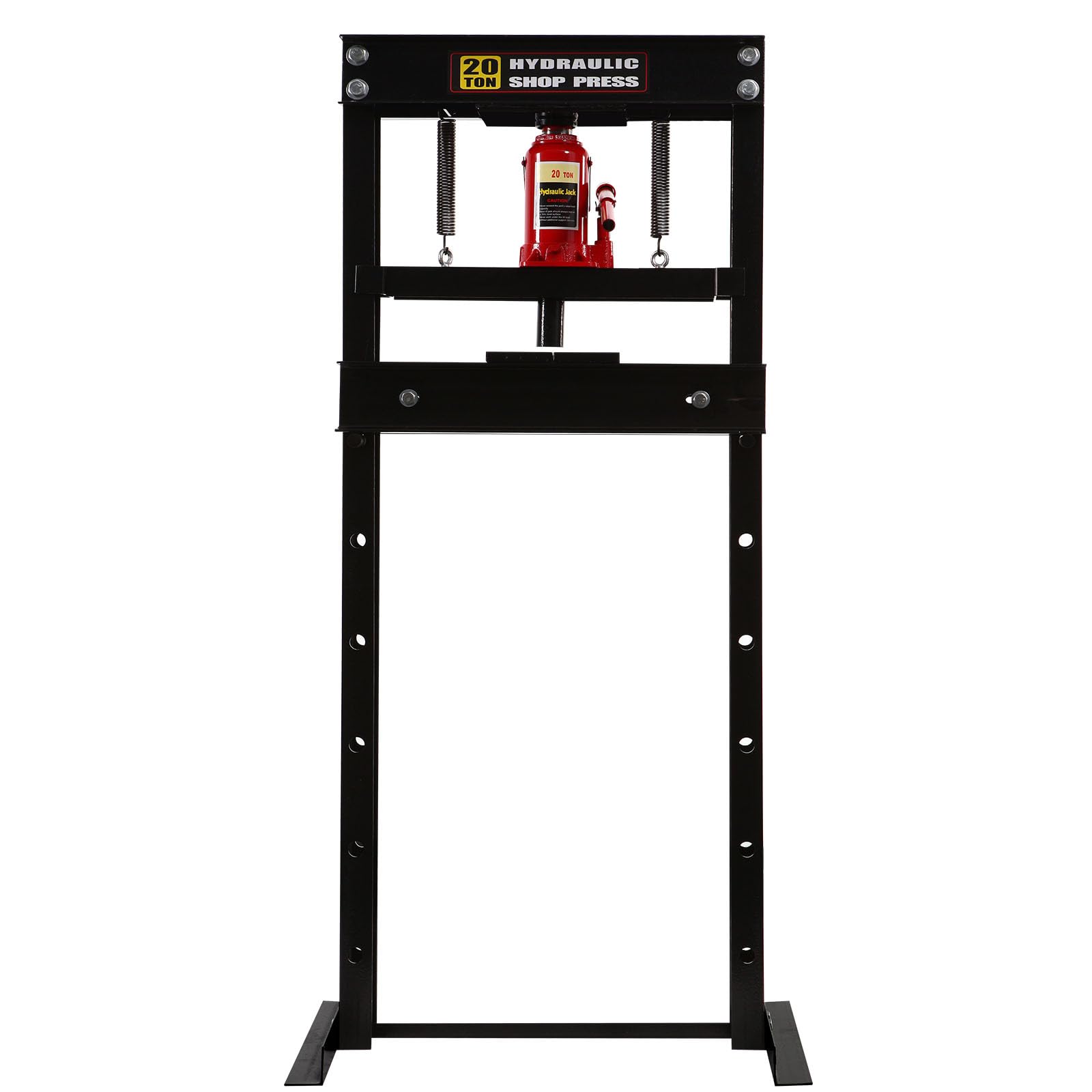 Hydraulic Press Shop Press 20 Ton Garage Floor Hydraulic Shop Press with Adjustable Working Table Heigh Plates - WoodArtSupply