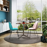 SENGLIDA Round Office Table Conference Table Small Dining Table Coffee Meeting Table for Office Boardroom Kitchen Living Room Waterproof Desktop Easy Assembly 31.5 inch SENGLIDA
