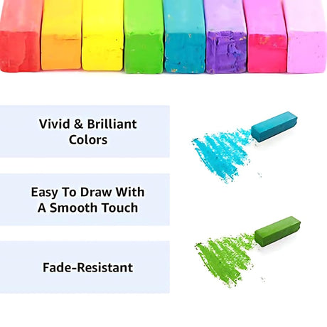 MUNGYO Soft Pastel Set – 64 Vibrant Colors for Artists | Smooth & Blendable | Square Shape MUNGYO