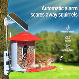 Tinllaans Bird Feeder with Camera,Smart Bird Feeder Camera with Solar Panel,2.5K HD Wild Bird Camera AI Identify Bird Species Auto Capture Videos & Tinllaans