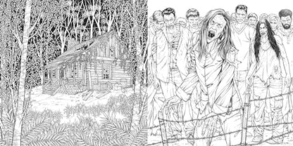 Horror Movies Adult Coloring Book