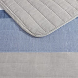 Nautica - Twin Quilt Set, Soft & Breathable Cotton Bedding with Medium Weight Feel, Reversible 2 Piece Bed Set with Matching Pillowcase (Galewood Blue) Nautica