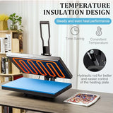 SmarketBuy Heat Press Machine 16x20 Inch, High Pressure Clamshell Heat Press 1700W, Large Heat Press Digital Control Heat Transfer Machine for T Shirts, Garments, Canvas Bag, Pillowcase SmarketBuy