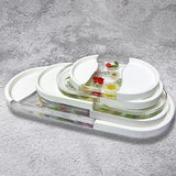 RESINWORLD Set of 5 Sizes Oval Tray Mold, Jewelry Holder Resin Mold Silicone, Storage Silicone Molds for Resin, Clay, Gypsum ResinWorld