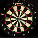 Franklin Sports Bristle Dart Board - Professional Steel Wire Dartboard - Regulation Sized 18" Inch Steel Tip Darts Board - Self Healing Sisal Dartboard for Adults Franklin Sports
