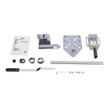 NOLANTISI Drill Press Adapter For Hand Drill,Floor Drill Press Table,Portable Drill Guide,Aluminium Alloy Drill Stand (Silver) NOLANTISI